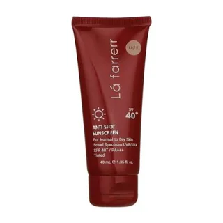 کرم ضدآفتاب رنگی +SPF 40 لافارر (پوست خشک)