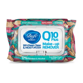 دستمال مرطوب دافی مدل Q10 Plus شکوفه گیلاس (ضدسوزش) 50 برگ
